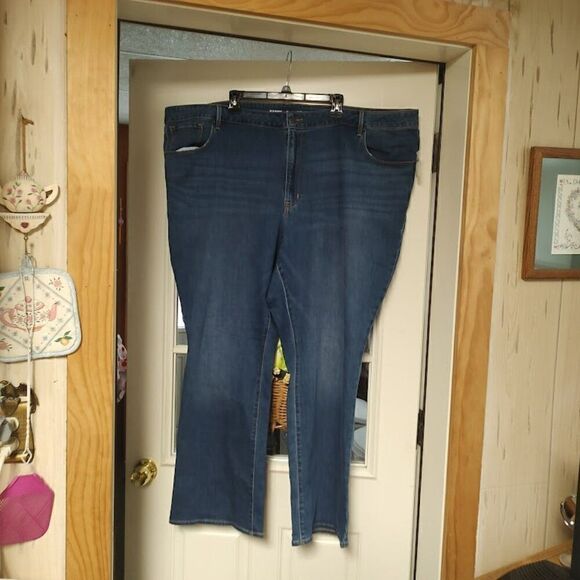 New Old Navy Mid-Rise Kicker Boot Cut Jeans Size Women's 30 - Picture 1 of 3